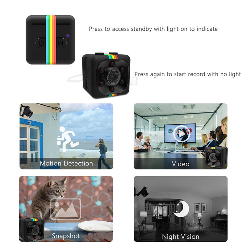 SQ11 mini camera 1080P HD Sport DV DVR Monitor Concealed camera SQ 11 night vision micro small camera Mini camcorder