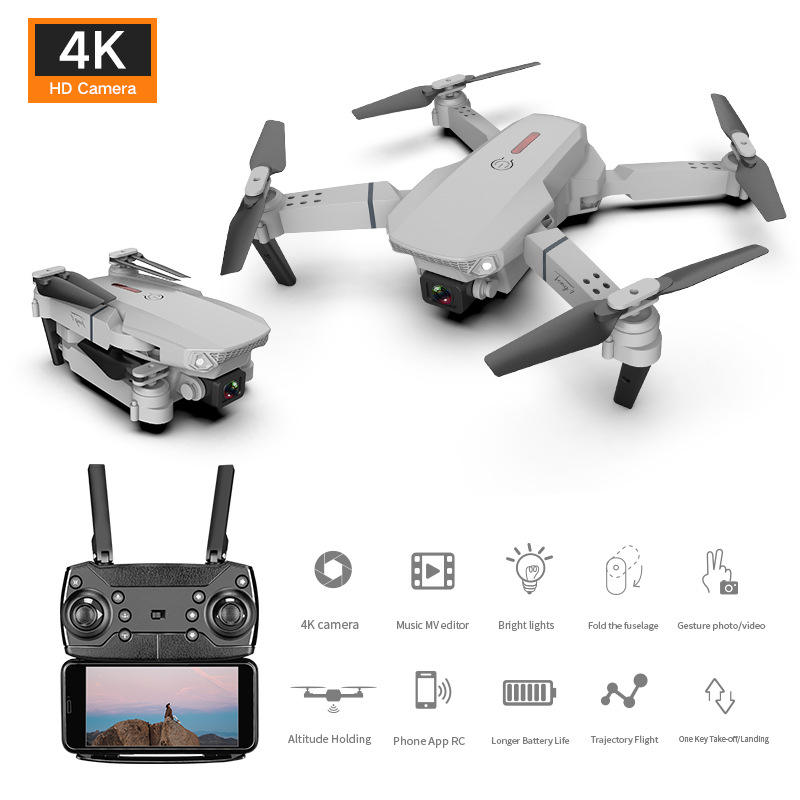 E88 Drone HD Camera Quadcopter Long Range Air Pressure Fixed Height Children's Remote Control Aircraft Drone