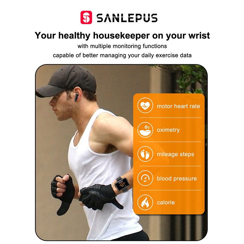 NEW SANLEPUS Smart Watch Men Women Smartwatch With Wireless Headphones Bluetooth Headphones Earbuds Sport Fitness Bracelet