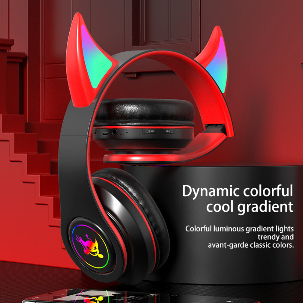 New Magic Angle Headset Bluetooth Headset Explosive Light-emitting Foldable Wireless Card