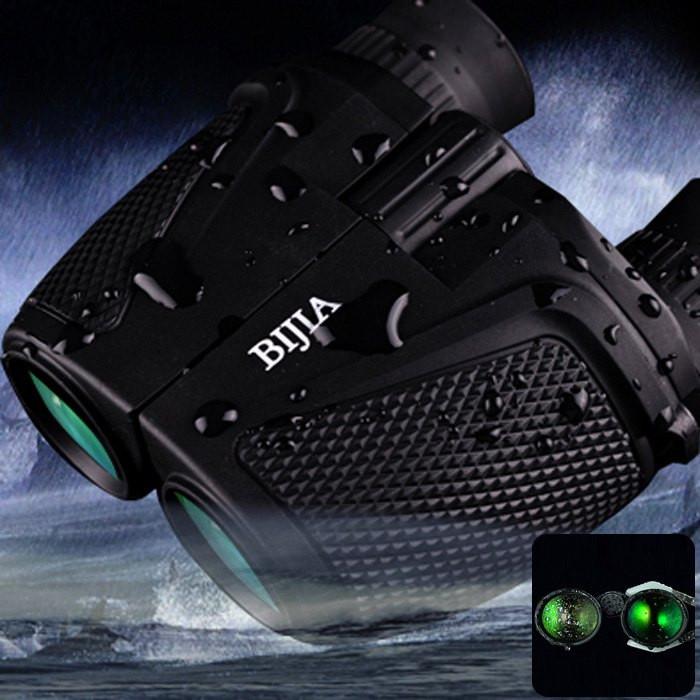 BIJIA Binoculars Porro BK4 Prism Binoculars Waterproof 12 x 25 HD Night Vision Binoculars 83m / 1000m Ultra-clear Telescopes