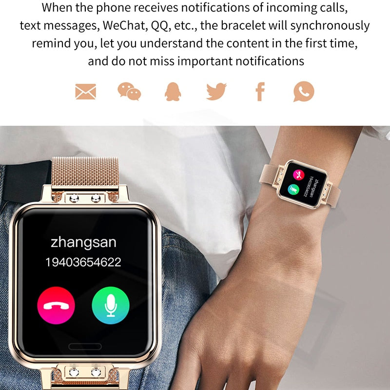 New Smart Watch Women Heart Rate Women Menstrual Cycle Multifunction Ladies Smartwatch Fitness Tracker For Android IOS