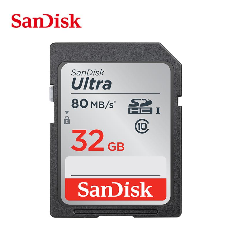 Sandisk Ultra 80MB/s SD card Class10 16gb 32gb 64gb 128GB Original TF/memory card flash stick for camera