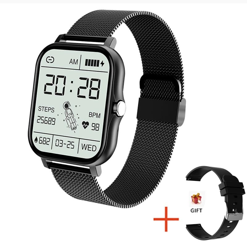 Women Smart watch Men 1.69" Color Screen Full touch Fitness Tracker Bluetooth Call Smart Clock Ladies Smart Watch Women