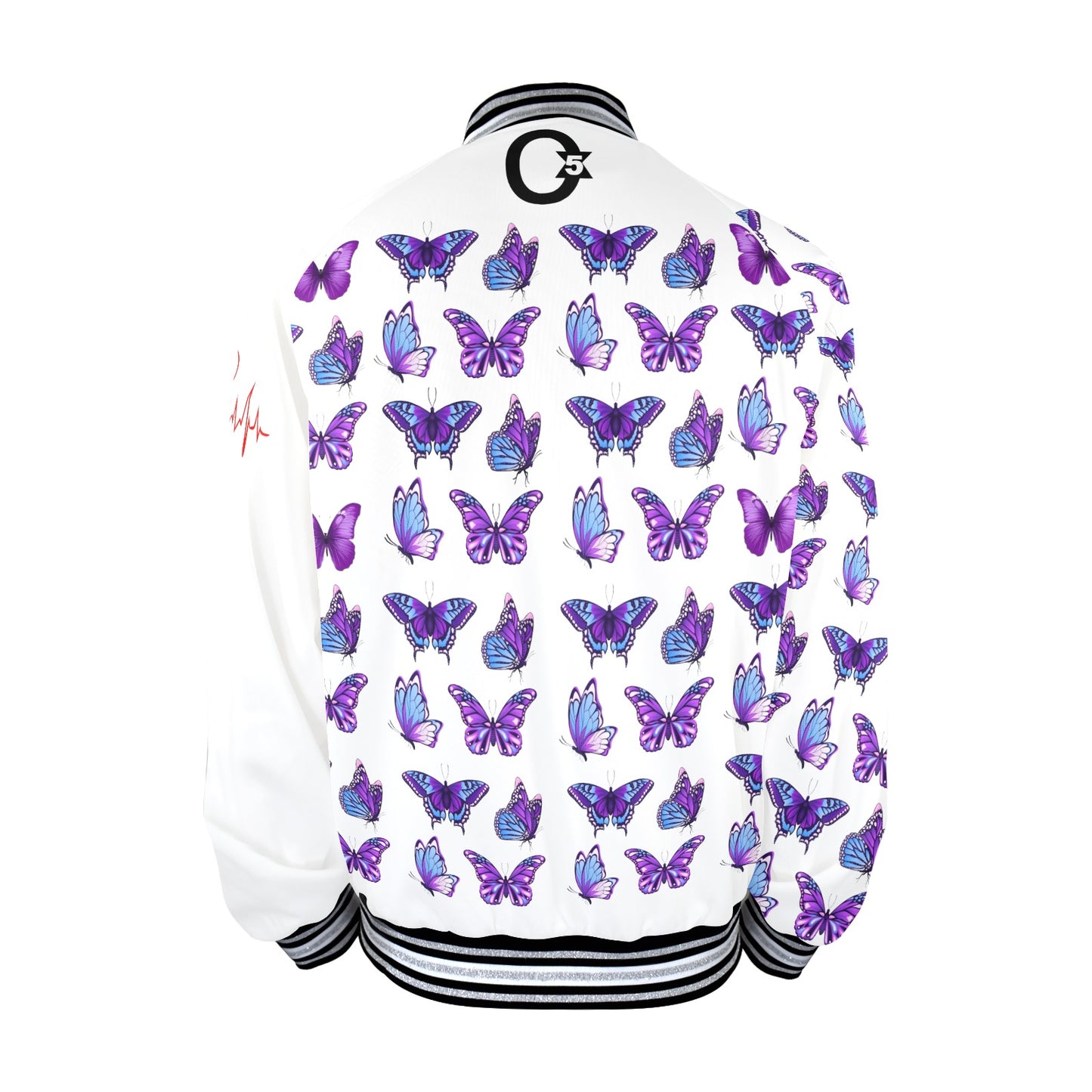 Unisex Bomber Jacket (Purple Butterfly)