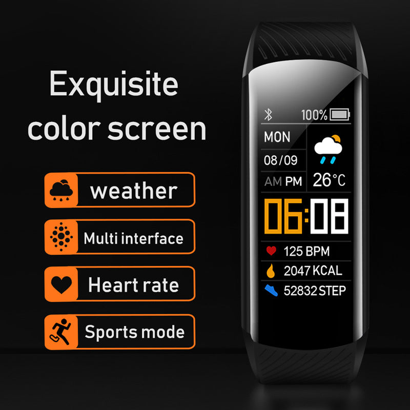 C5S Smart Bracelet HD Color Screen Brightness Adjustment Bluetooth Sports Bracelet