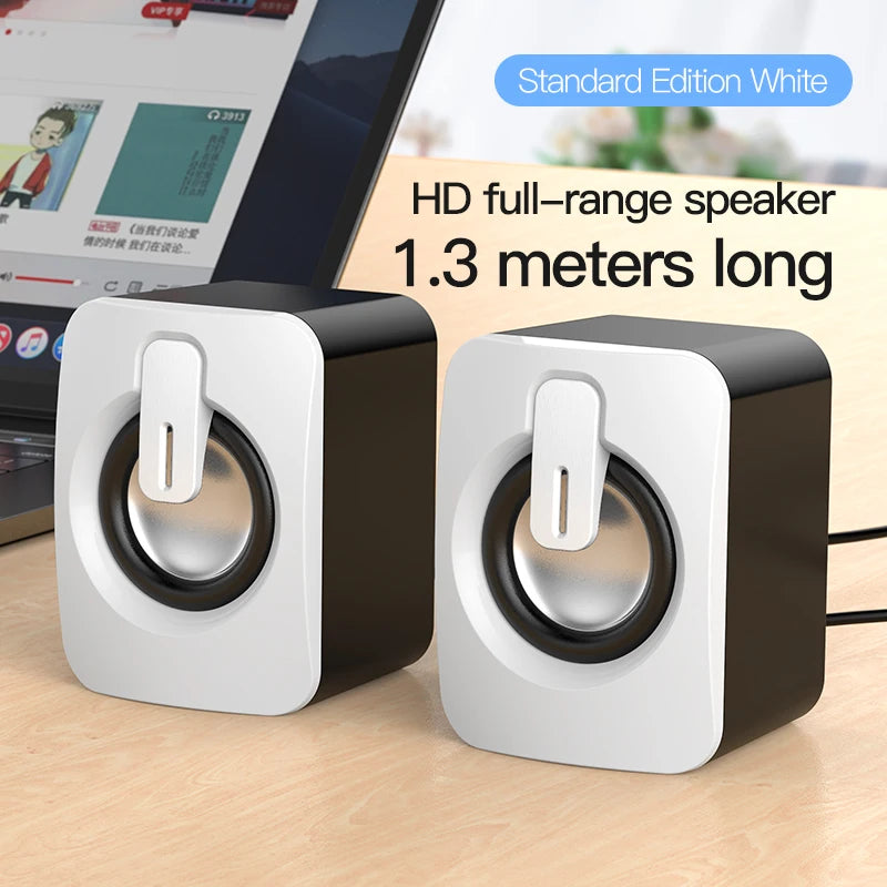 Mini Computer Speaker USB Wired Speakers 3D Stereo Sound Surround Loudspeaker For PC Laptop Notebook Not bluetooth Loudspeakers