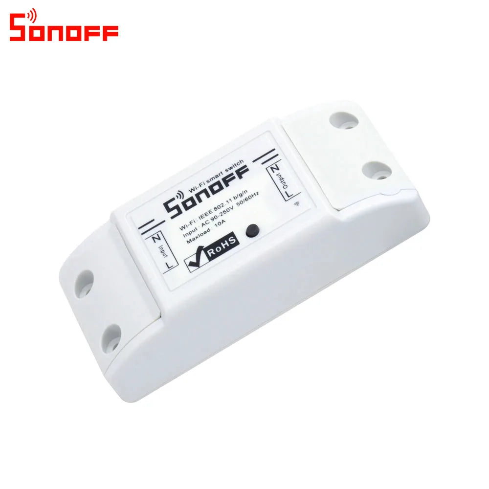 Itead Sonoff Smart Wifi Switch DIY Smart Wireless Remote Switch Domotica Wifi Light Switch Smart Home Controller Work with Alexa